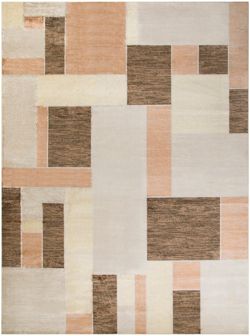 Nourison Astra Machine Washable ASW09 Beige Multicolor Modern Indoor Rug