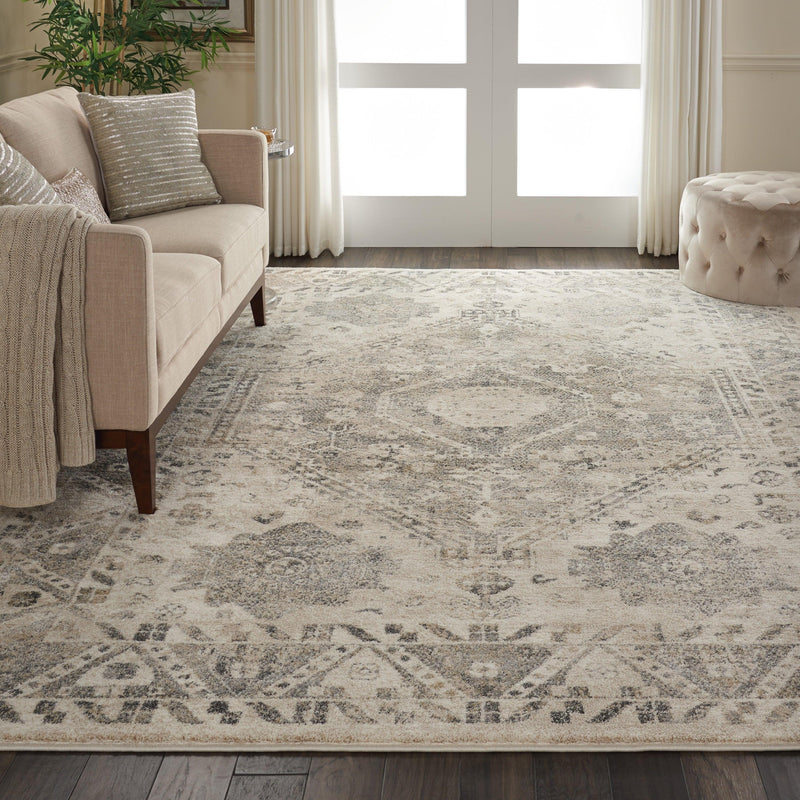 Nourison Fusion FSS11 Cream/Grey Vintage Indoor Rug