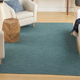 Nourison Washable Solutions WSL01 Aqua Modern Rug