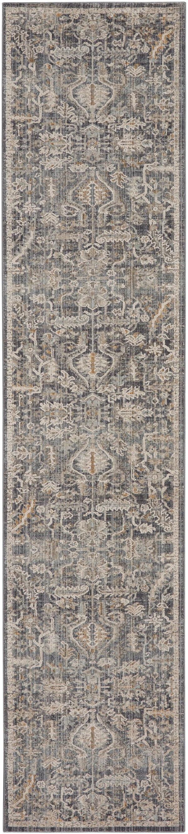 Nourison Lynx 2'3" x 10' Navy Multicolor Bohemian Indoor Rug