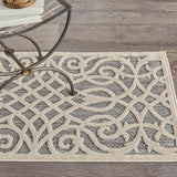 Nourison Cozumel CZM04 Grey Outdoor Indoor/Outdoor Rug