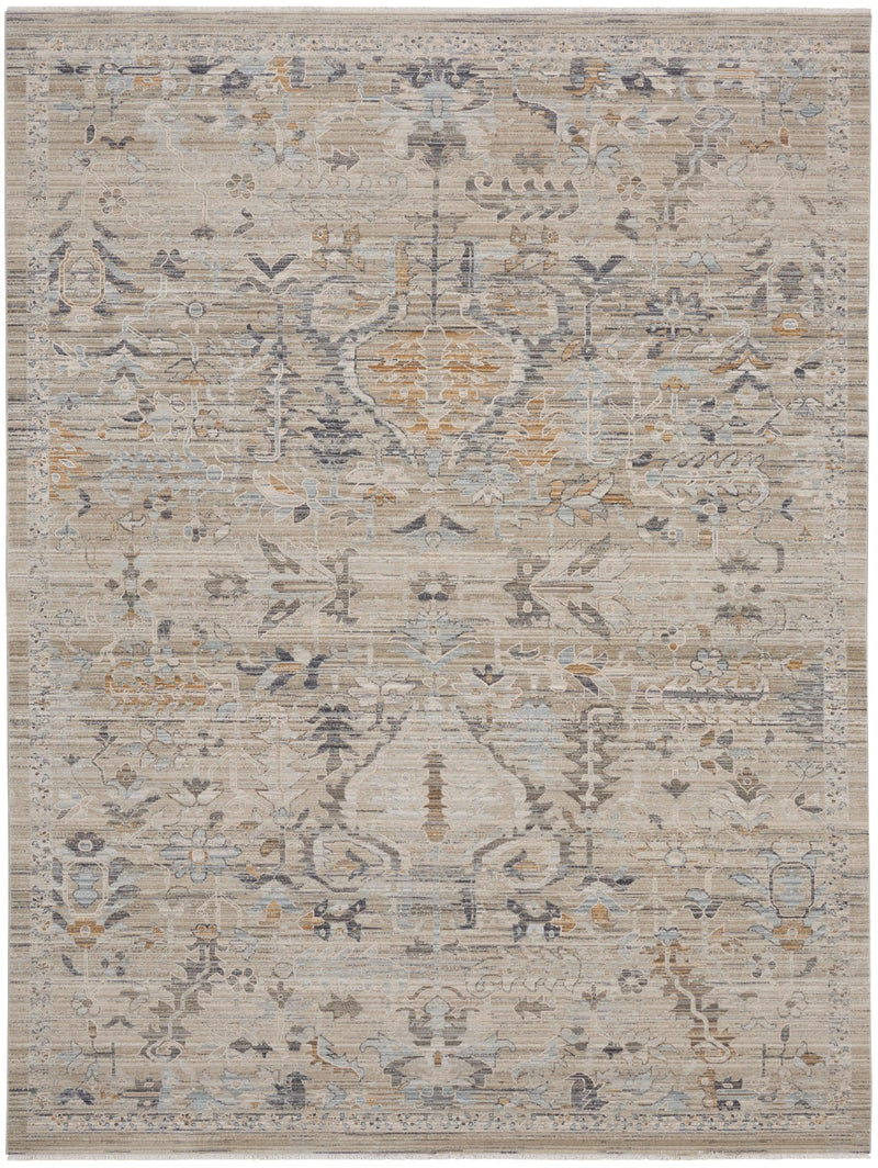 Nourison Lynx 2'3" x 10' Ivory Taupe Bohemian Indoor Rug