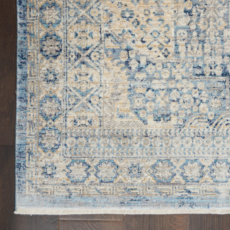 Nourison Lustrous Weave LUW02 Blue/Ivory Floral Indoor Rug