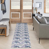 Nourison Home NWB07 Nourison Washables Grey Blue Modern Indoor Rug