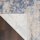 Nourison Silky Textures SLY01 Ivory/Blue Indoor Rug