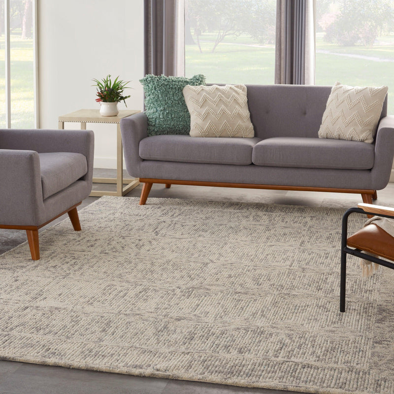 Nourison Colorado CLR04 Ivory/Grey/Teal Modern Indoor Rug