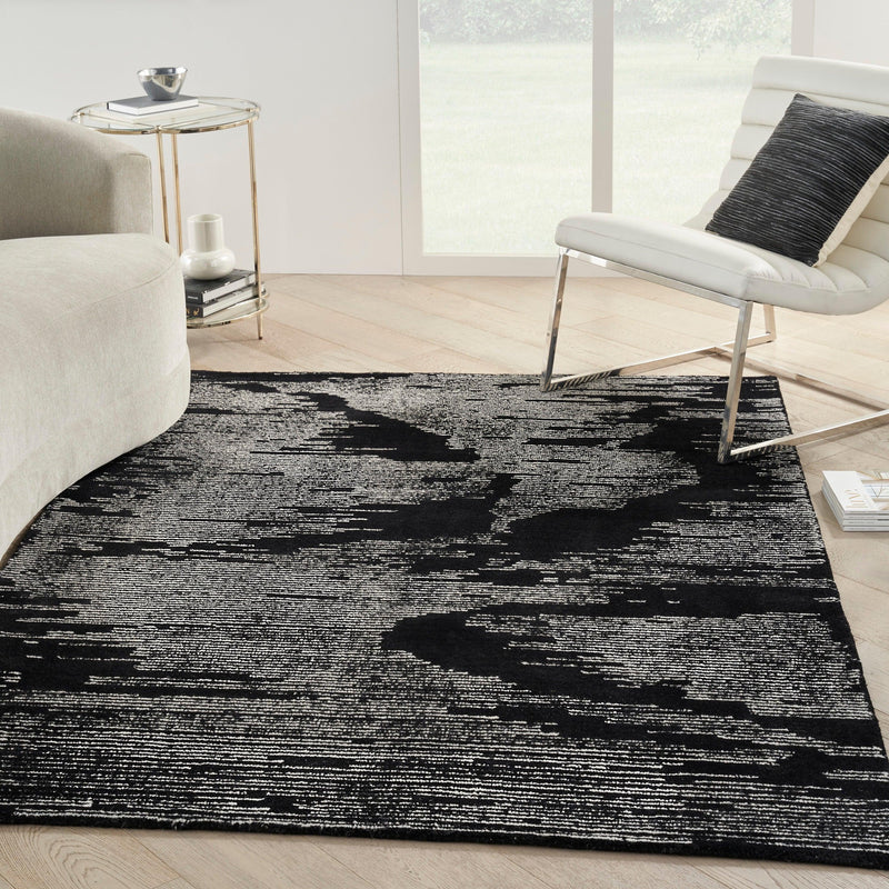 Michael Amini Ma30 Star SMR02 Black Ivory Glam Indoor Rug