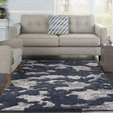 Nourison Zermatt ZER01 Blue/Grey Contemporary Indoor Rug