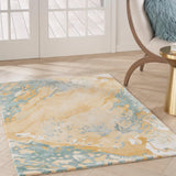 Nourison Home PRS36 Prismatic Sand Blue Modern Indoor Rug