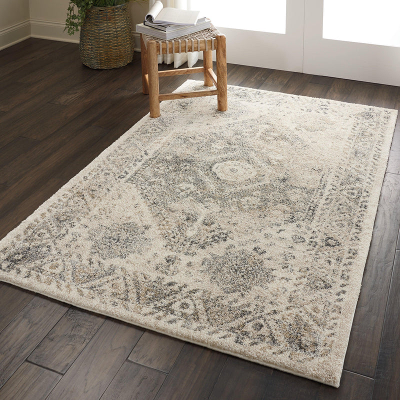 Nourison Fusion FSS11 Cream/Grey Vintage Indoor Rug