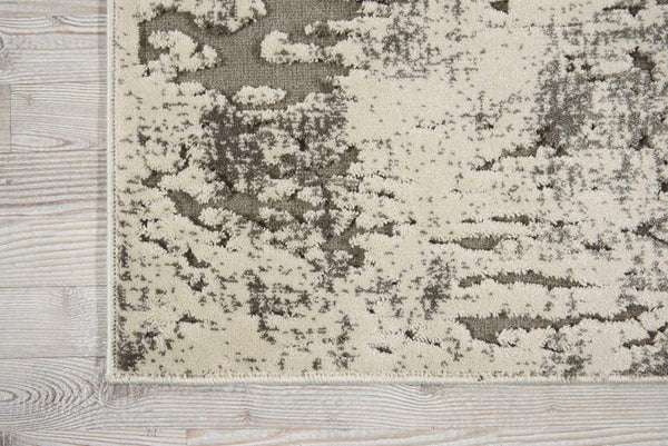 Michael Amini Gleam MA602 Ivory/Grey Painterly Indoor Rug