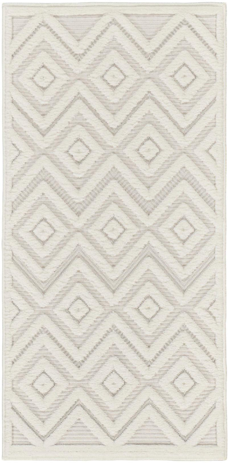 Nourison Versatile NRV01 Ivory White Modern Rug