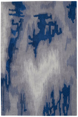 Nourison Symmetry SMM10 Grey/Blue Artistic Indoor Rug