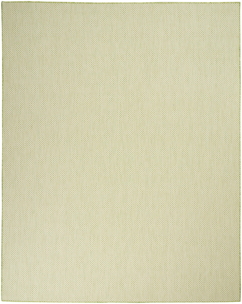 Nourison Courtyard COU01 Ivory Green Outdoor Indoor/Outdoor Rug