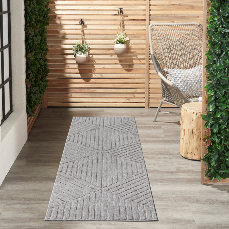 Nourison Cozumel CZM05 Light Grey Outdoor Indoor/Outdoor Rug