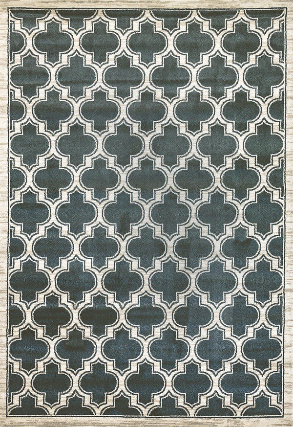 YAZD 2816-510 BLUE/IVORY - Modern Rug Importers