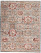 Nourison Homestead HMS02 Blue/Multicolor Farmhouse & Country Indoor Rug