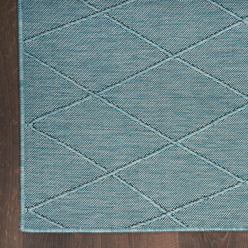 Nourison Washable Solutions WSL01 Aqua Modern Rug